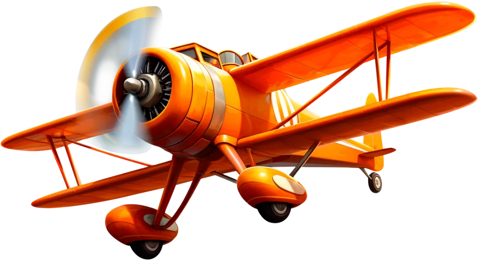 Orange crash-game plane from the Trixino lobby